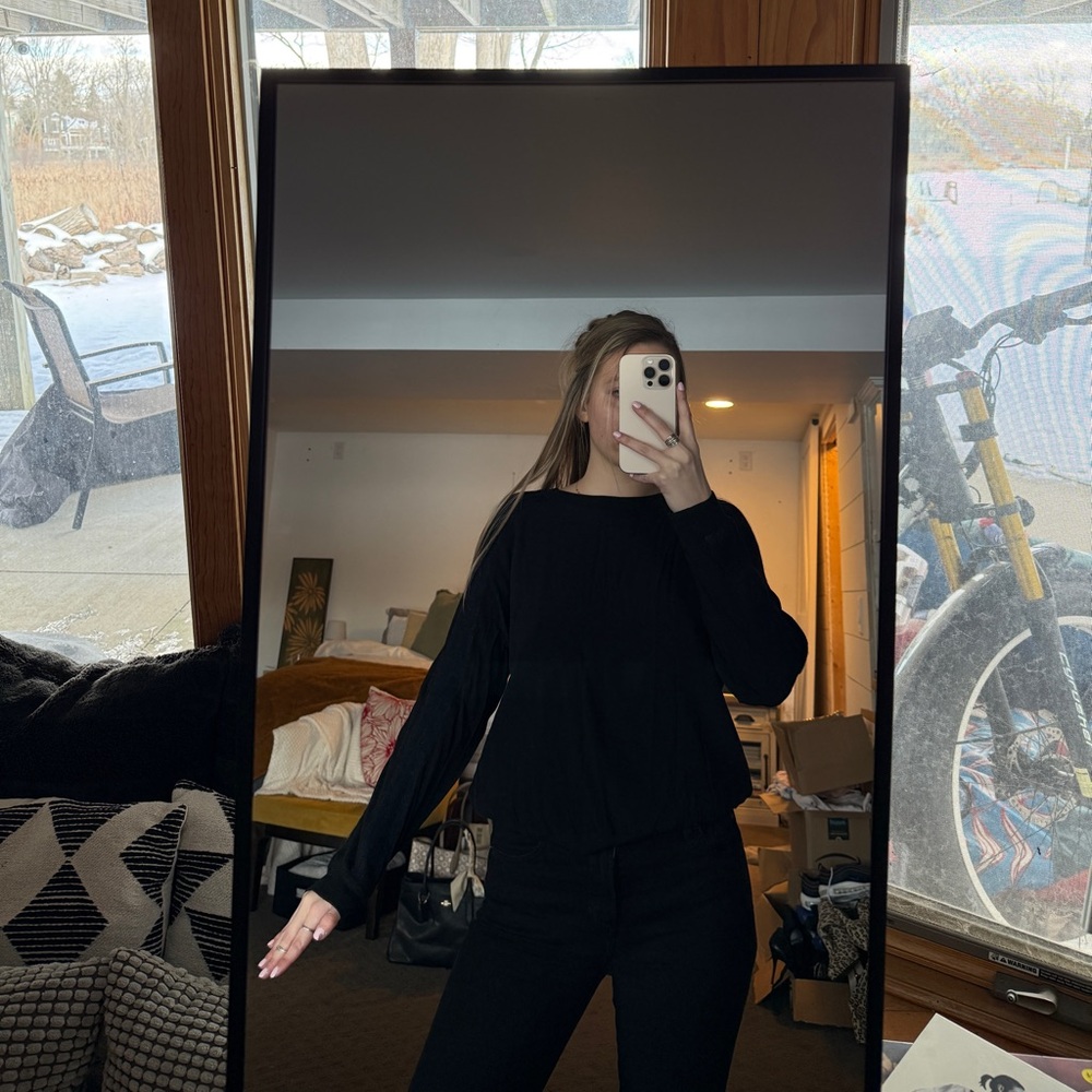 Vince Sleek Black Knit Sweater